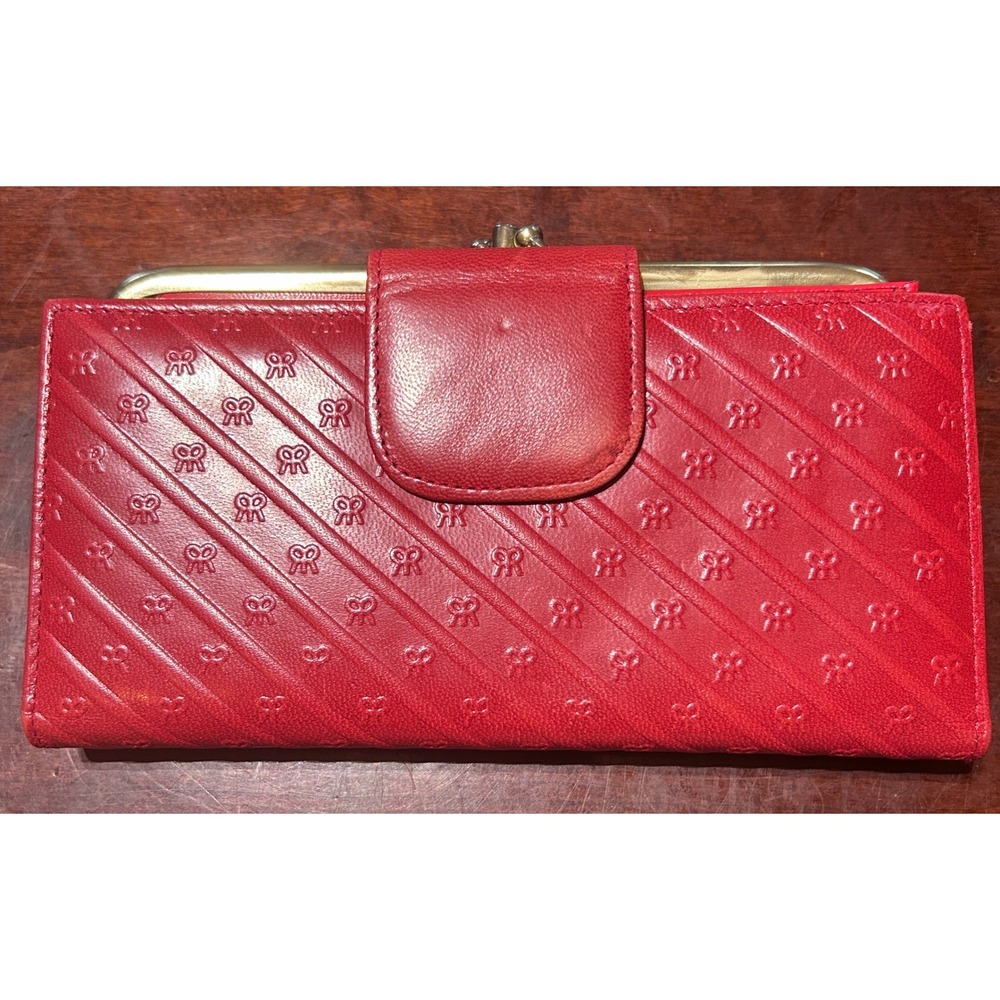 Mundi Vintage Wallet Kidskin Leather OS Red Good Bowcore Retro